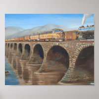 Pennsylvania Eisenbahn auf der Rockville Bridge Po