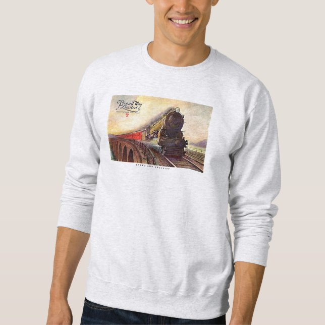 Pennsylvania-Eisenbahn Broadway begrenzt Sweatshirt (Vorderseite)