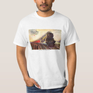 Pennsylvania-Eisenbahn Broadway begrenzt T-Shirt