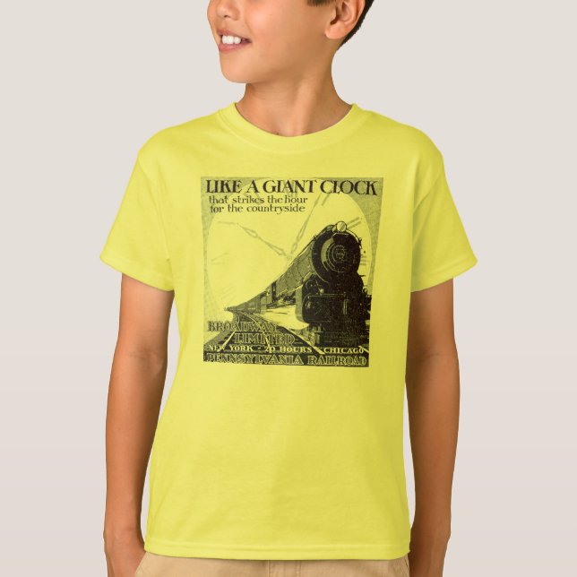 Pennsylvania-Eisenbahn Broadway begrenzte 1929 T-Shirt (Vorderseite)