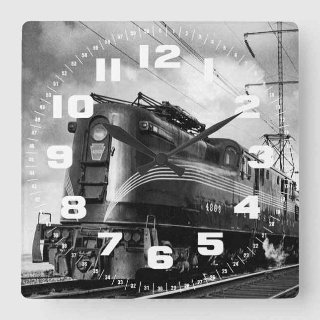 Pennsylvania Eisenbahn Kongress Quadratische Wanduhr (Vorderseite)