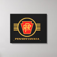 Pennsylvania Eisenbahn-Logo, Schwarz & Gold