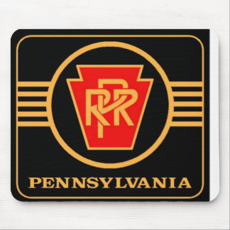 Pennsylvania Eisenbahn-Logo, Schwarz & Gold Mousepad