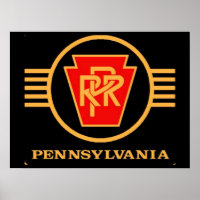Pennsylvania Eisenbahn-Logo, Schwarz & Gold