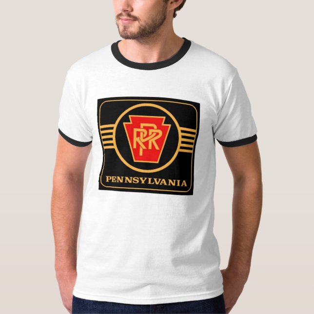 Pennsylvania-Eisenbahn-Logo-Wecker-T - Shirt (Vorderseite)