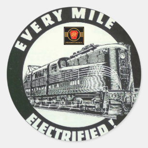 Pennsylvania-Eisenbahn-Lokomotive GG-1 #4800 Runder Aufkleber