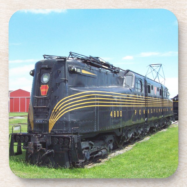 Pennsylvania-Eisenbahn-Lokomotive GG-1 #4800 Untersetzer (Vorderseite)