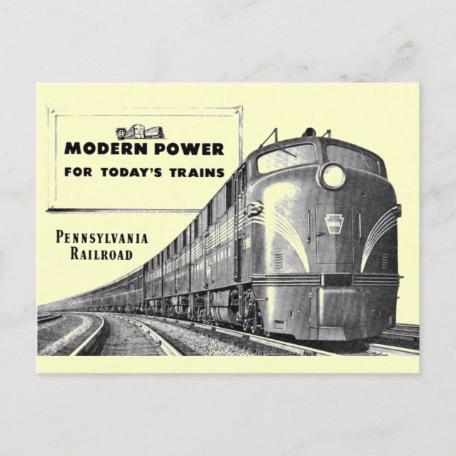 Pennsylvania Eisenbahn Moderner Power Postkarte (Vorderseite)