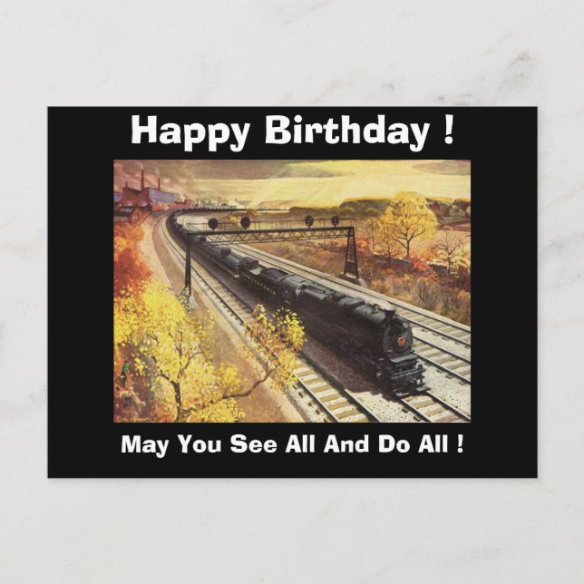 Pennsylvania Eisenbahn Tankerbahnen 1942 Geburtsta Postkarte (Vorderseite)