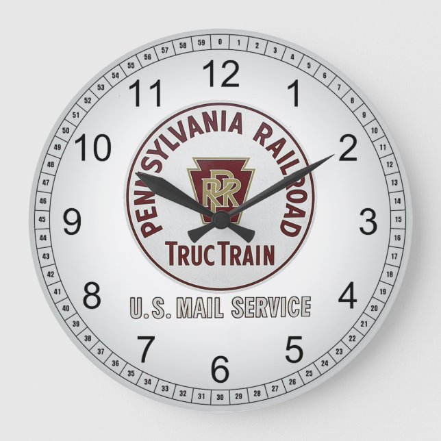 Pennsylvania Eisenbahn TrucTrain Bahnbetrieb Uhr (Vorderseite)