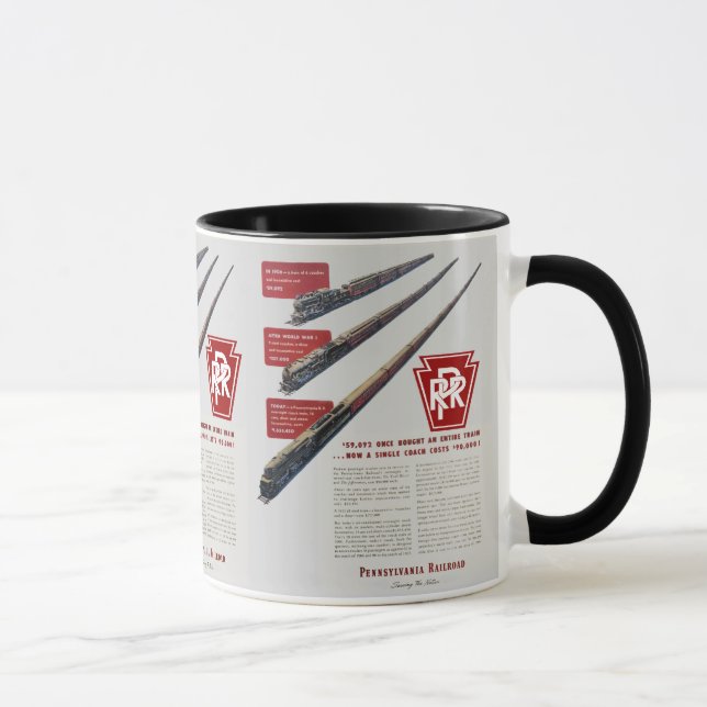 Pennsylvania-Eisenbahn-Zug-Kosten Tasse (Rechts)