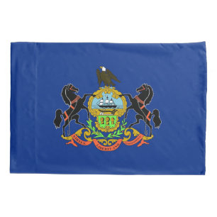 Pennsylvania-Fahne des Patriotischen Single Pillow Kissenbezug