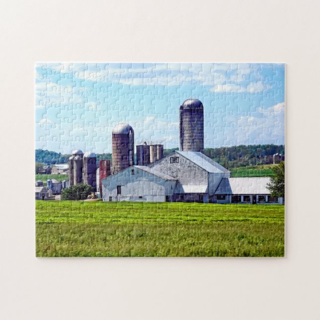 Pennsylvania-Farm mit Silos (Horizontal)