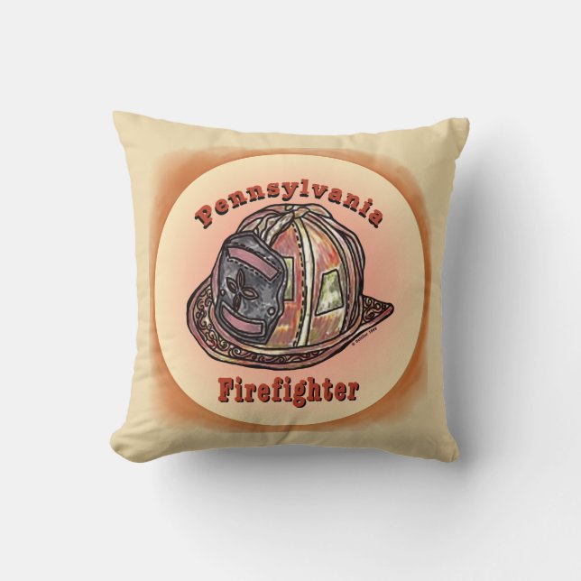 Pennsylvania Feuerwehrmann Kissen (Vorderseite)