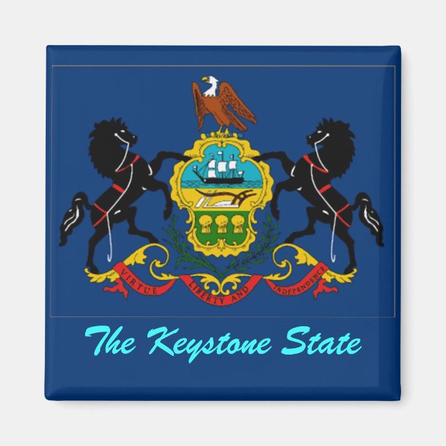 Pennsylvania Flag Magnet (Vorne)
