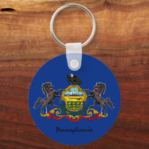 Pennsylvania Flag & Pennsylvania Patrioten /sport Schlüsselanhänger