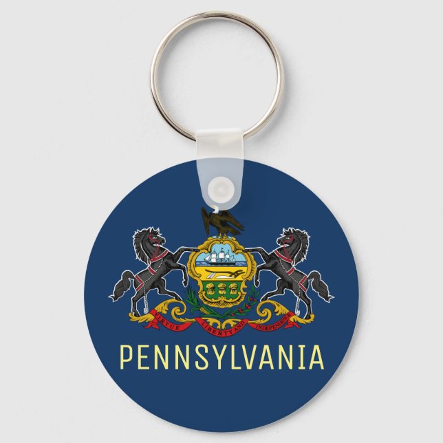 Pennsylvania Flag Schlüsselanhänger (Vorderseite)