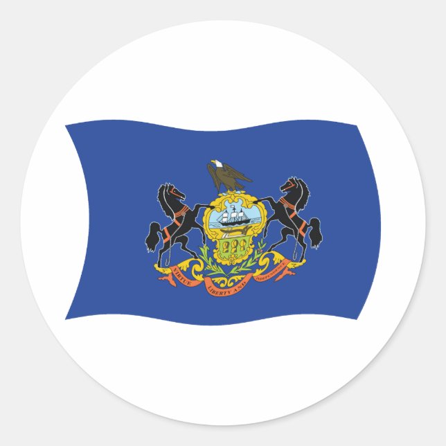 Pennsylvania Flag Sticker (Vorderseite)