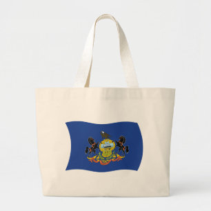 Pennsylvania Flag Tote Bag Jumbo Stoffbeutel