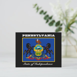 Pennsylvania-Flagge Postkarte