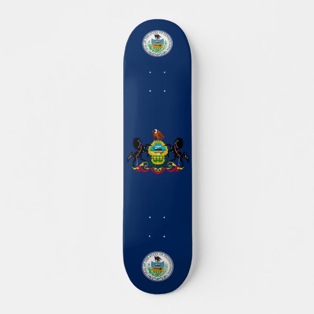 Pennsylvania-Flagge Skateboard (Vorne)