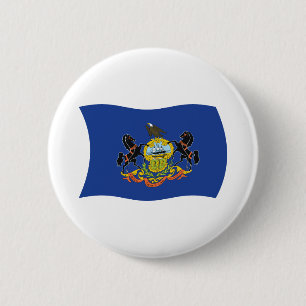 Pennsylvania-Flaggenknopf Button