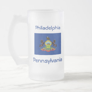 Pennsylvania Flaggenplan Stadt Tasse