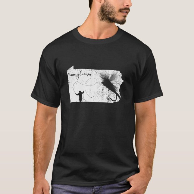 Pennsylvania Fliegenfischerei Bachforelle erschütt T-Shirt (Vorderseite)