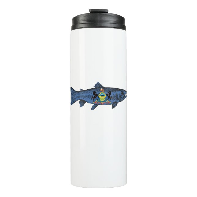 Pennsylvania-Forelle fischen Thermosbecher (Vorderseite)