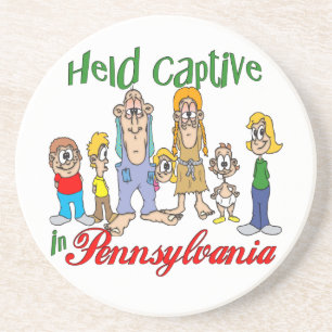 Pennsylvania Funny Trailer Park Sandstone Unterset Getränkeuntersetzer