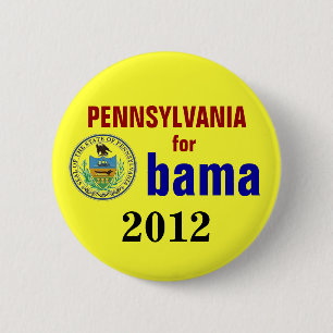 Pennsylvania für Obama 2012 Button