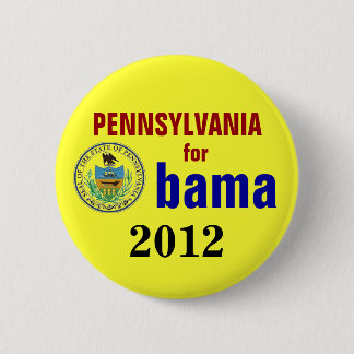 Pennsylvania für Obama 2012 Button