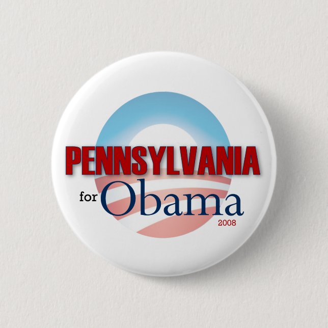 PENNSYLVANIA für Obama Button (Vorderseite)