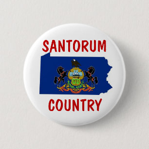 Pennsylvania für Santorum Button