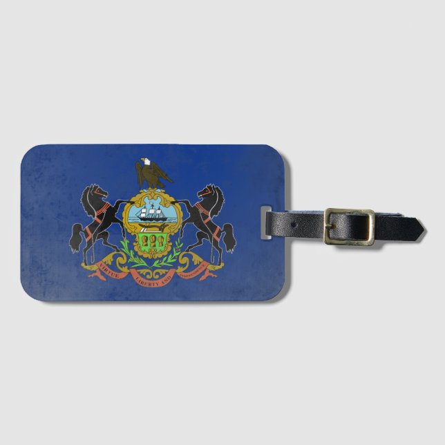 Pennsylvania Gepäckanhänger (Vorderseite (Horizontal))