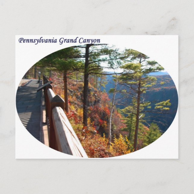Pennsylvania Grand Canyon Postkarte (Vorderseite)