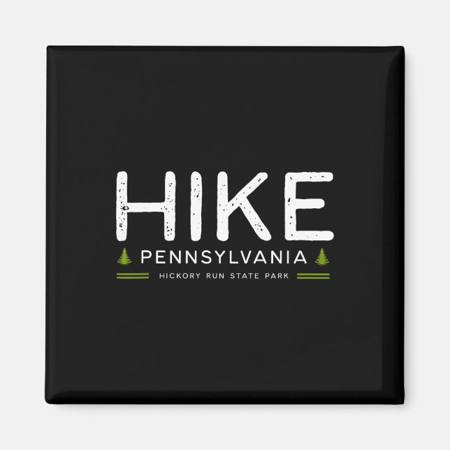 Pennsylvania Hickory Run State Park Wanderung Baum Magnet (Vorne)