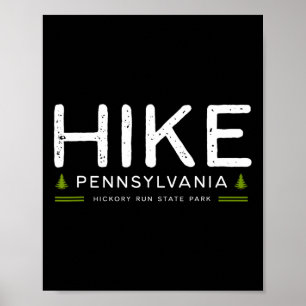 Pennsylvania Hickory Run State Park Wanderung Baum Poster
