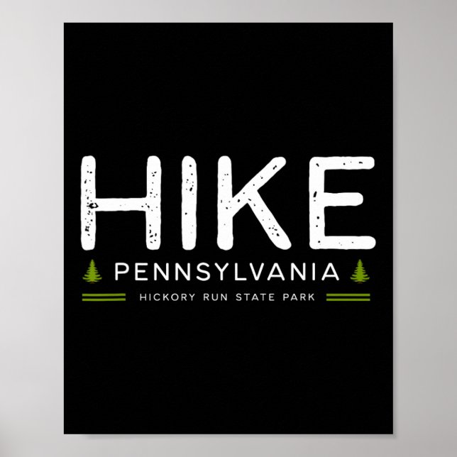 Pennsylvania Hickory Run State Park Wanderung Baum Poster (Vorne)