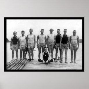 Pennsylvania-Hochschulrudersport-Team 1915 Poster