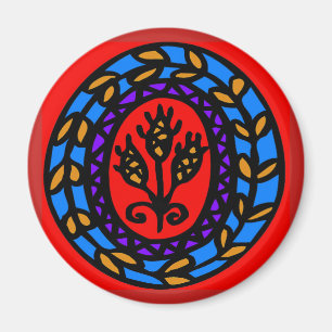Pennsylvania-Holländer-Hexe-Zeichen-Hopfen Magnet