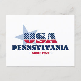 Pennsylvania in Rot, Weiß und Blau Postkarte