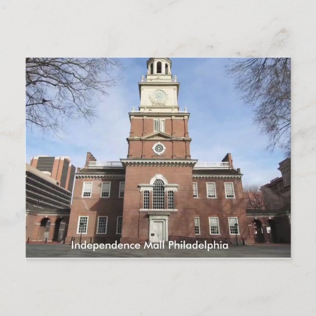 Pennsylvania Independence Mall Philadelphia Postkarte (Vorderseite)