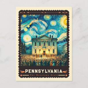 Pennsylvania Inspiriert von Vincent Van Gogh Postkarte