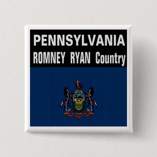 PENNSYLVANIA ist Romney Ryan Land-Knopf Button