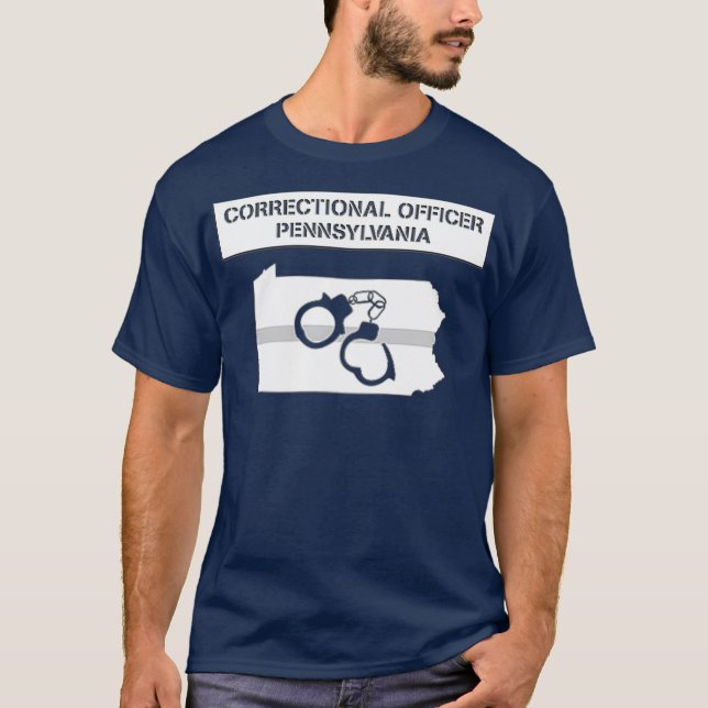 Pennsylvania Justiziar Thin Gray Line T-Shirt (Vorderseite)