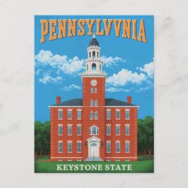 Pennsylvania Keystone State Postkarte
