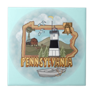 Pennsylvania Leuchtturm Keramik Tile Fliese