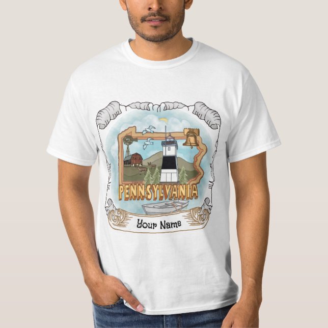 Pennsylvania Leuchtturm T-Shirt (Vorderseite)