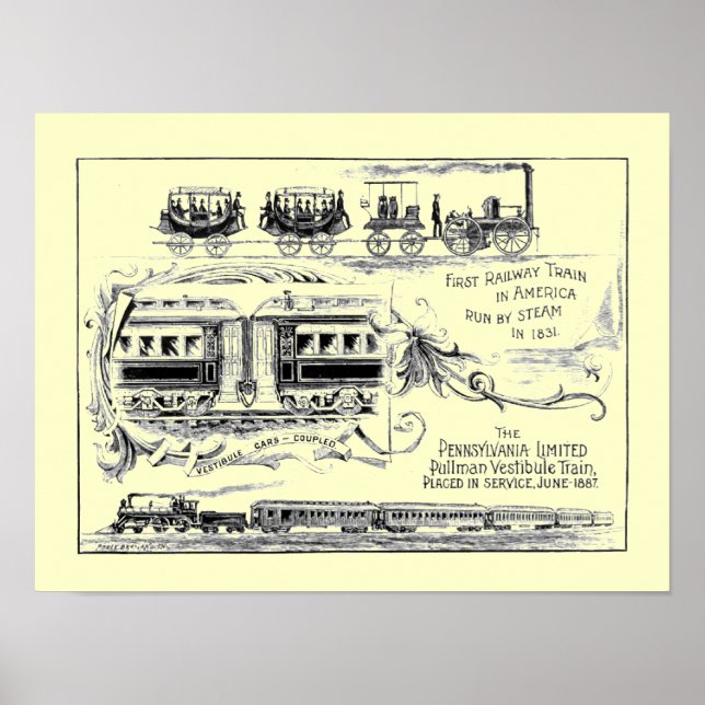 Pennsylvania Limited 1887 Poster (Vorne)